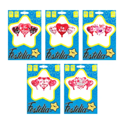 KIT GLOBO TE AMO X3.(PQTX12),