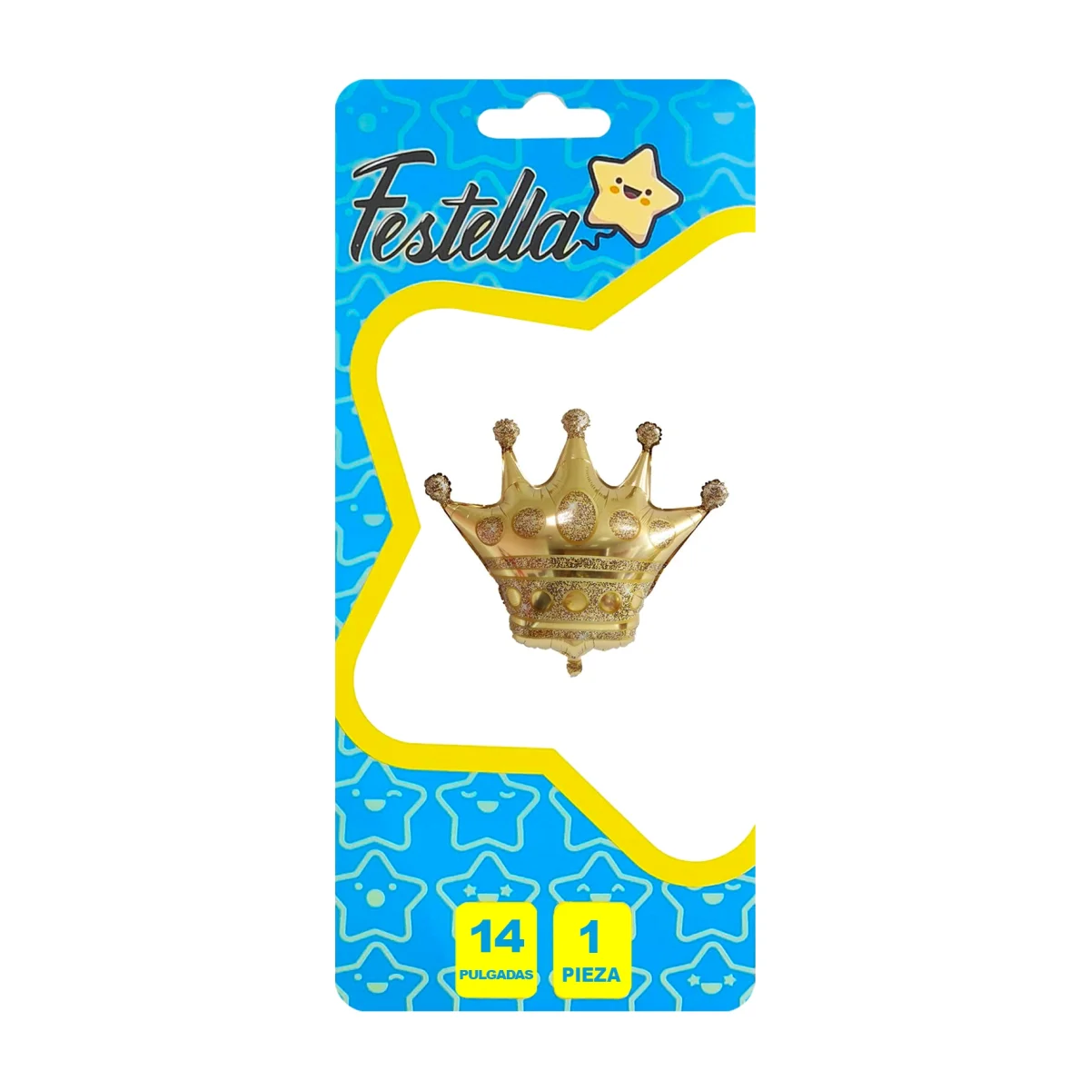 GLOBO CORONA DORADO 14" *(PQTX25)