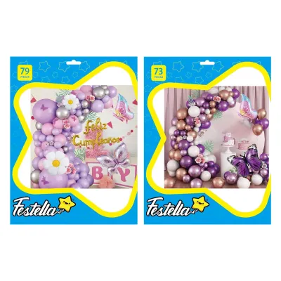KIT GLOBO ORGANICO FIGURAS F.C X79PCS (PQTX5)