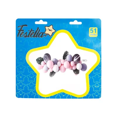 KIT GLOBO ORGANICO MARIPOSAS F.C X72PCS (PQTX5)
