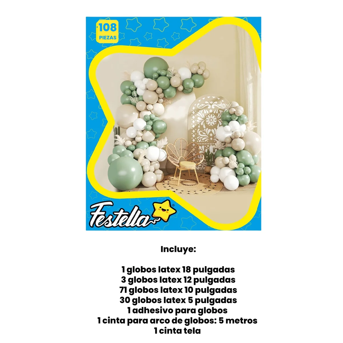 KIT GLOBO ORGANICO X108PCS (PQTX5)