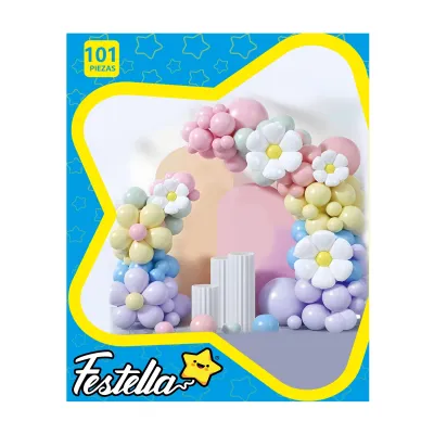 KIT GLOBO ORGANICO FLORES X101PCS (PQTX5)