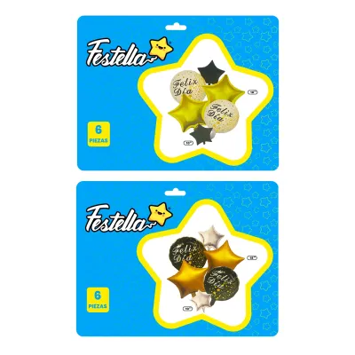 KIT GLOBO FELIZ DIA X6(PQTX12)