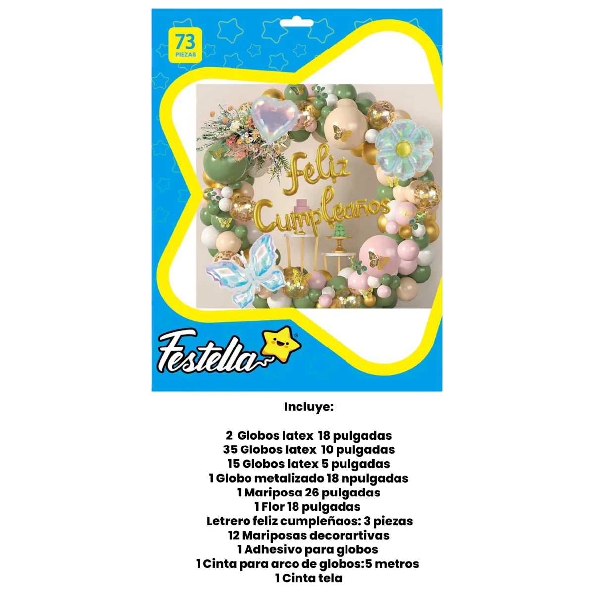 KIT GLOBO ORGANICO FIGURAS F.C X73PCS (PQTX5)