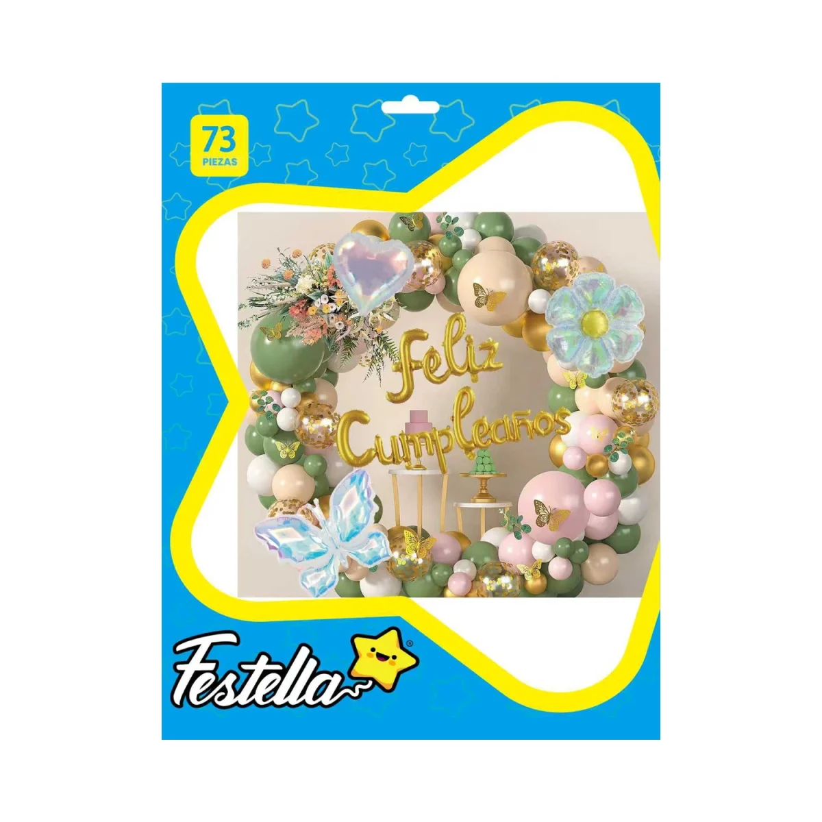 KIT GLOBO ORGANICO FIGURAS F.C X73PCS (PQTX5)