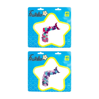 KIT GLOBO ORGANICO FIGURAS FELIZ CUMPLEAÑOS X73 (PQTX5)