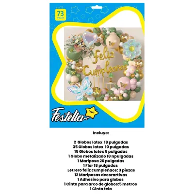 KIT GLOBO ORGANICO FIGURAS F.C X73PCS (PQTX5)