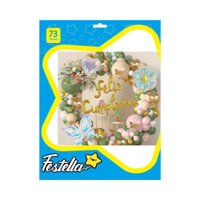 KIT GLOBO ORGANICO FIGURAS F.C X73PCS (PQTX5)