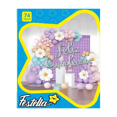 KIT GLOBO ORGANICO FLORES F.C X74PCS (PQTX5)