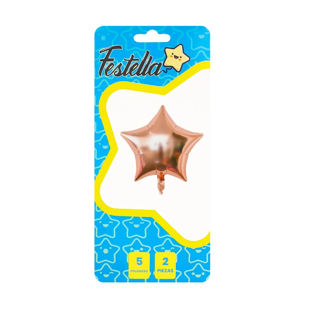 GLOBO ESTRELLA PALO ROSA 5" X2 (PQTX25)