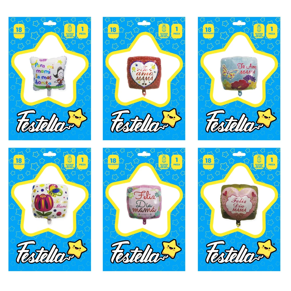 GLOBO FELIZ DIA MAMA 18"(PQTX25):