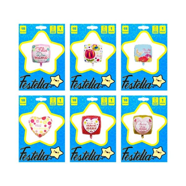 GLOBO FELIZ DIA MAMA 18"(PQTX25):