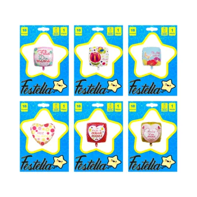 GLOBO FELIZ DIA MAMA 18"(PQTX25):