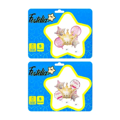 KIT GLOBO CORONA X5.