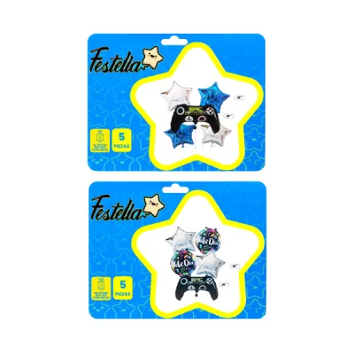 KIT GLOBO CONTROL DE JUEGO X5.