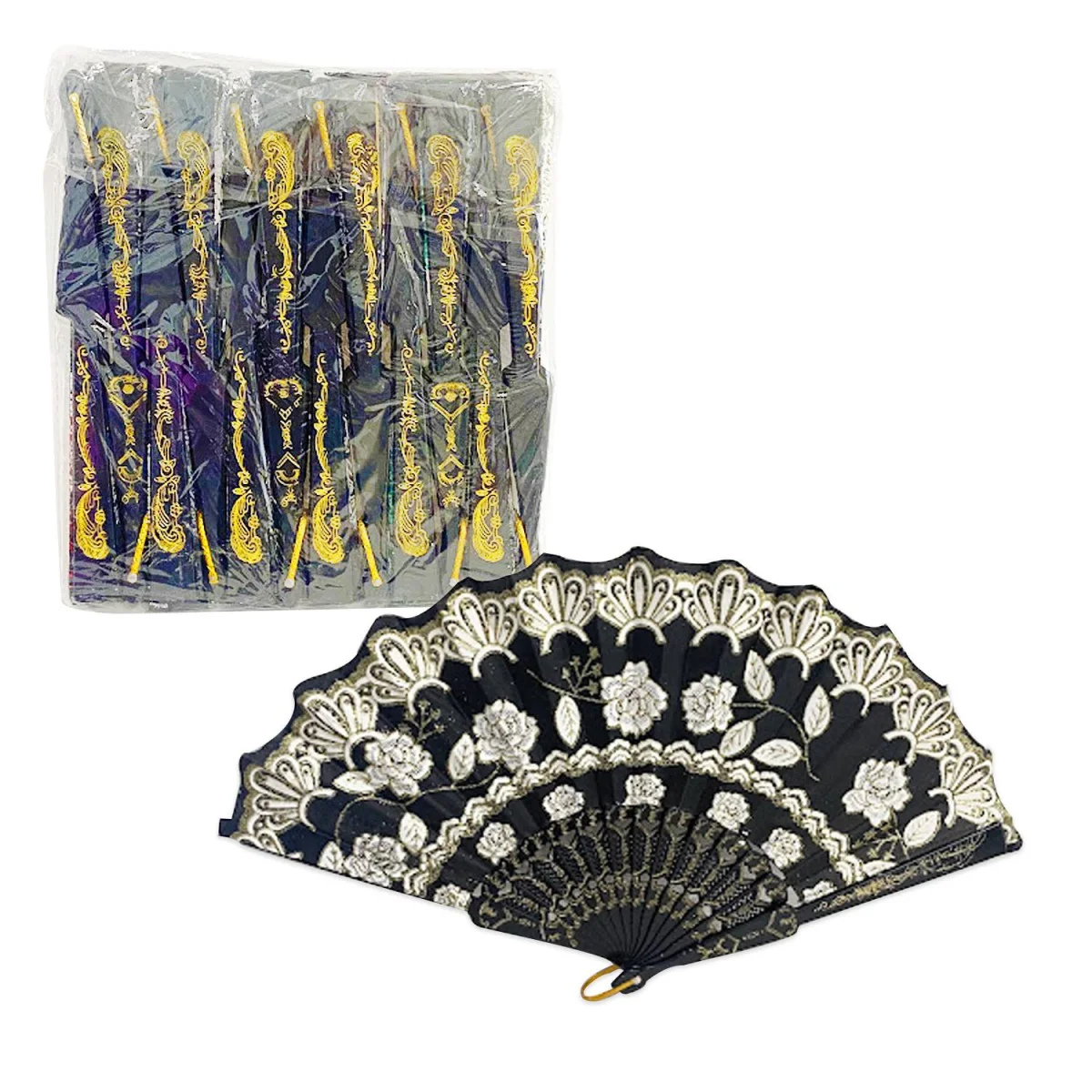 ABANICO ESTAMPADO (PQTX12)