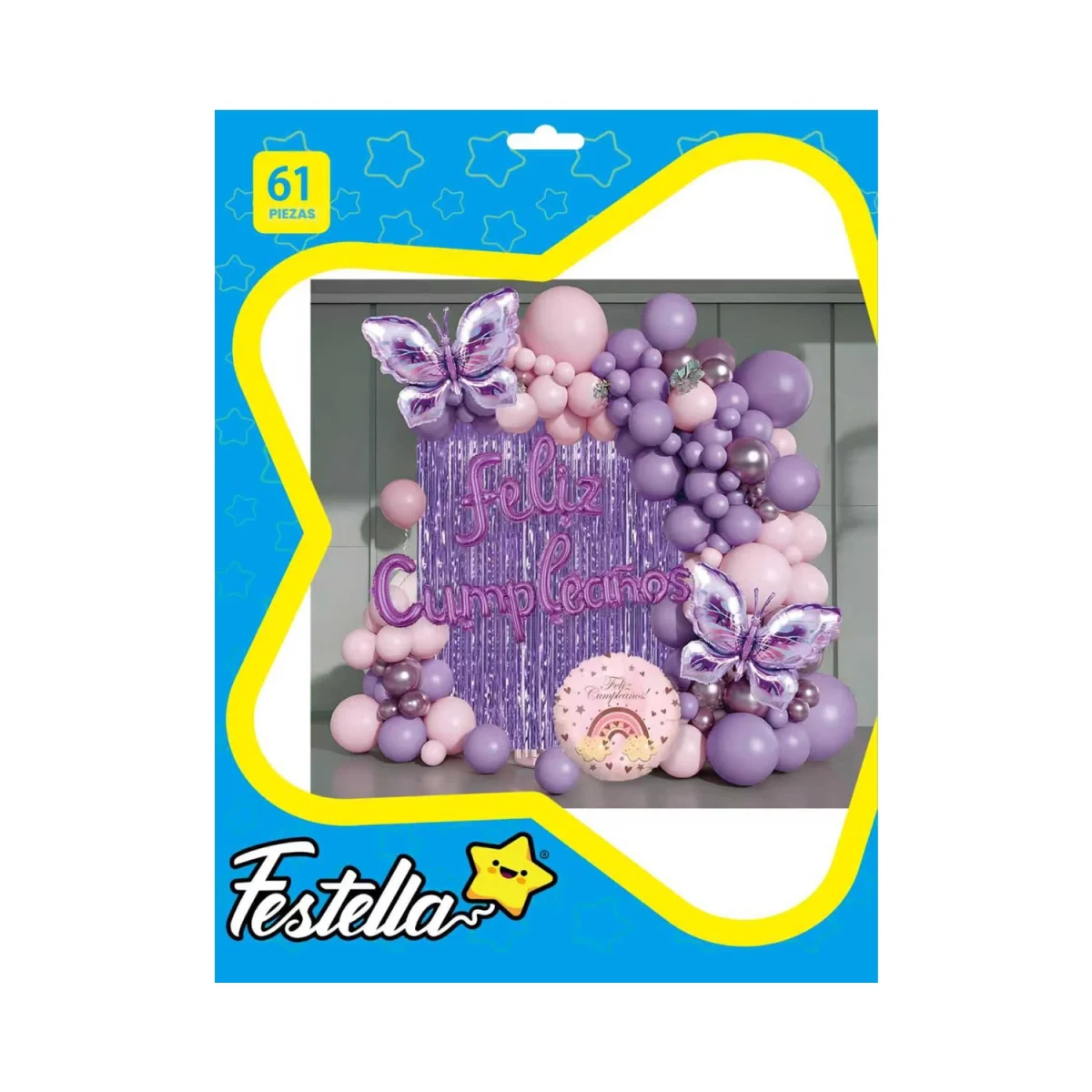 KIT GLOBO ORGANICO MARIPOSAS F.C X62PCS (PQTX5)