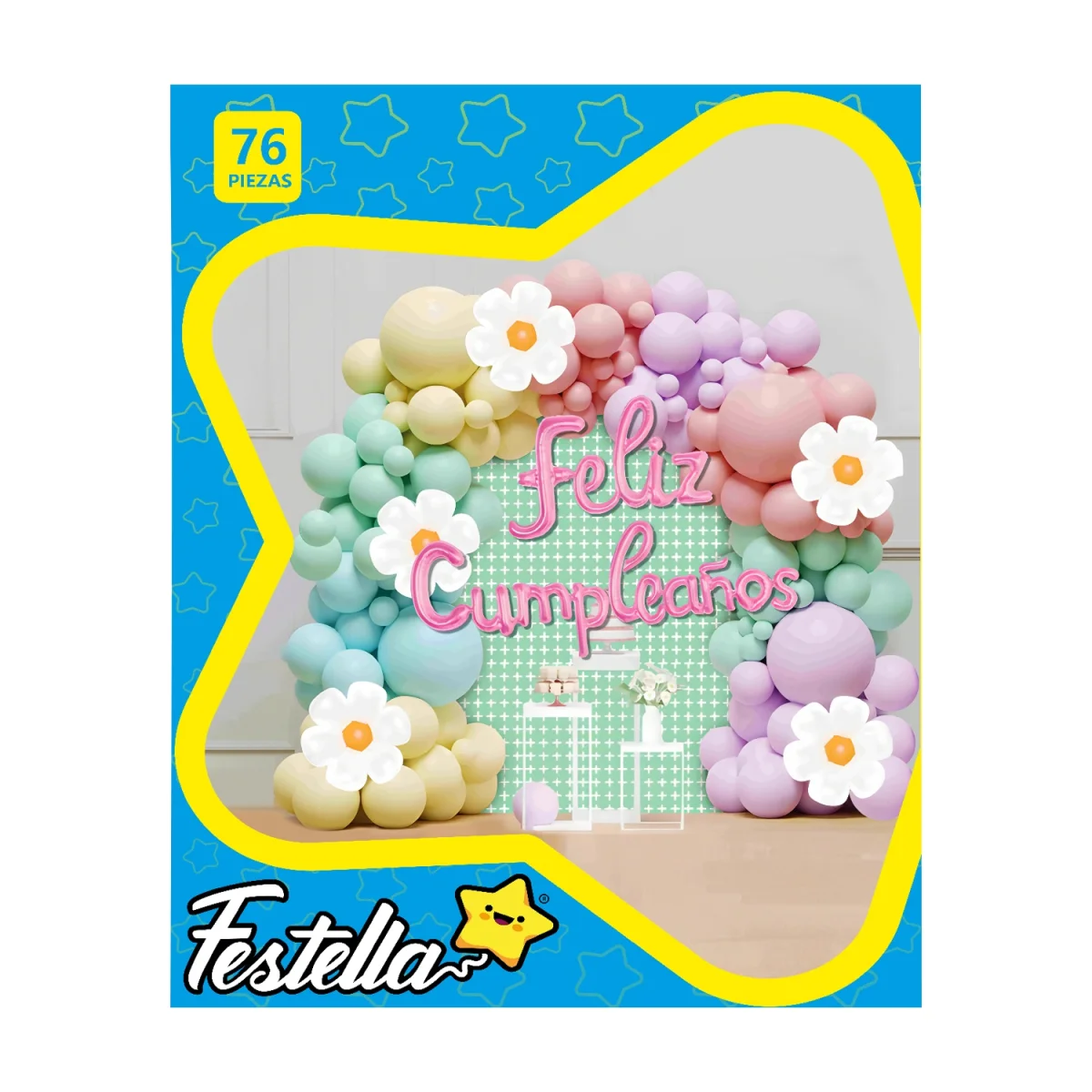 KIT GLOBO ORGANICO FLORES F.C X76PCS (PQTX5)