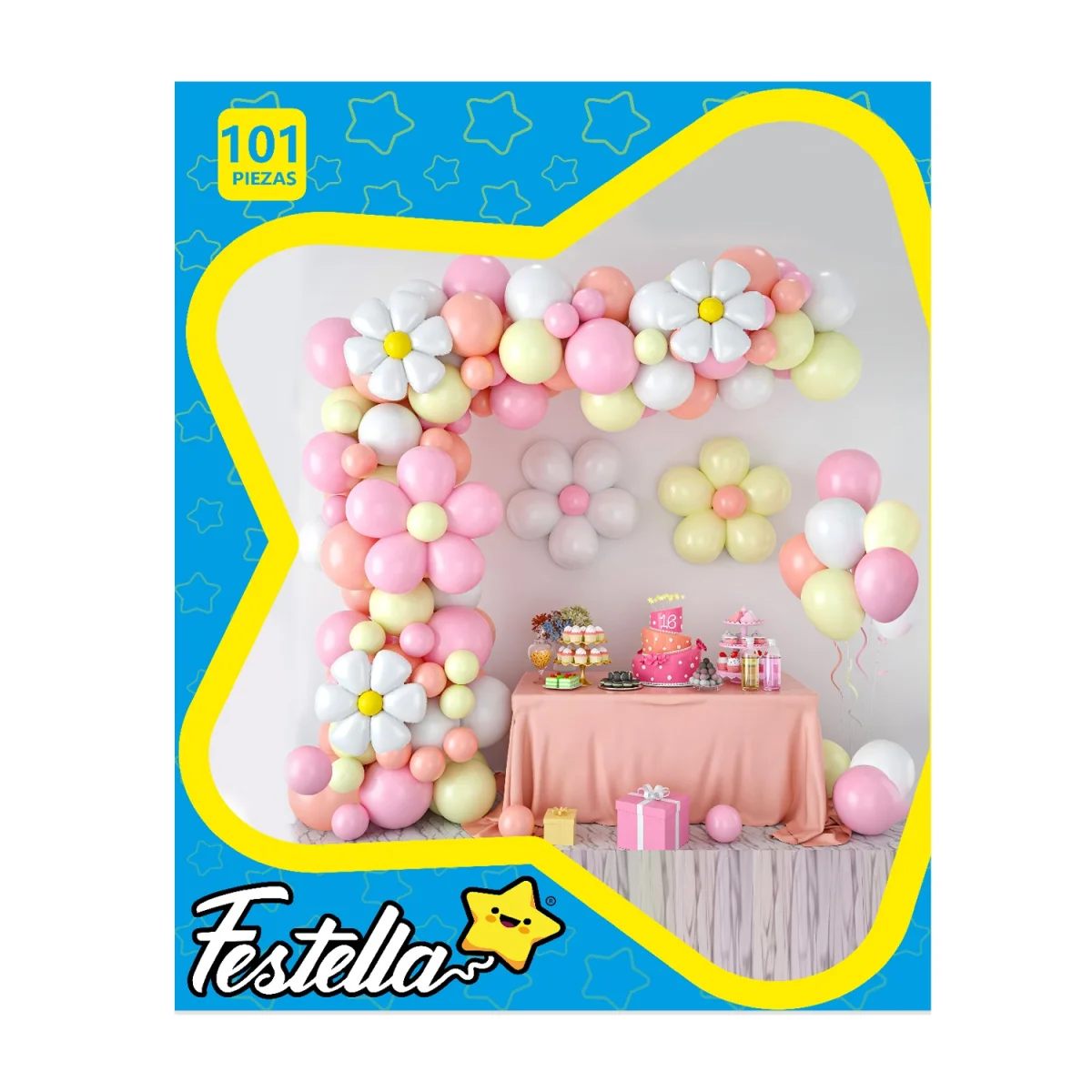 KIT GLOBO ORGANICO FLORES X101PCS (PQTX5)