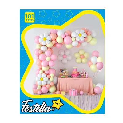 KIT GLOBO ORGANICO FLORES X101PCS (PQTX5)