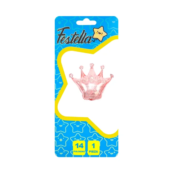 GLOBO CORONA PALO ROSA 14" (PQTX25)