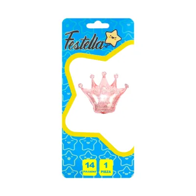 GLOBO CORONA PALO ROSA 14" (PQTX25)