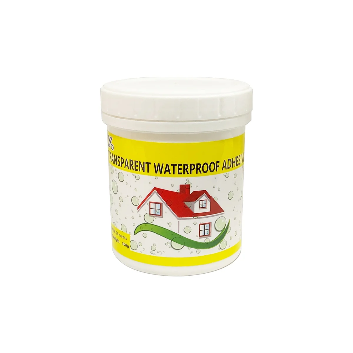 TARRO DE PEGAMENTO IMPERMEABLE TRANSPARENTE 300G