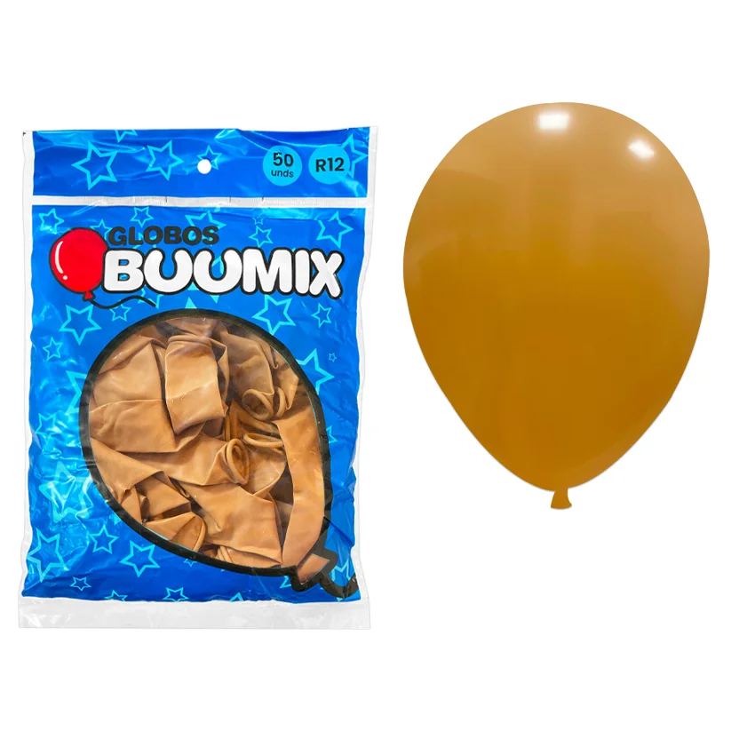 GLOBO DE LATEX LISO PIEL R12X50