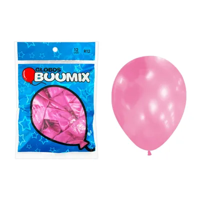 GLOBO DE LATEX SATINADO ROSADO R12X12