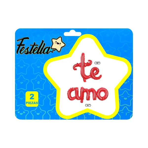 KIT GLOBO TE AMO ROJO.(PQTX12),