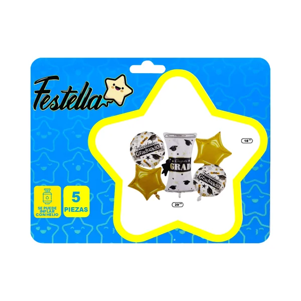 KIT GLOBO DE GRADO X5(PQTX12)