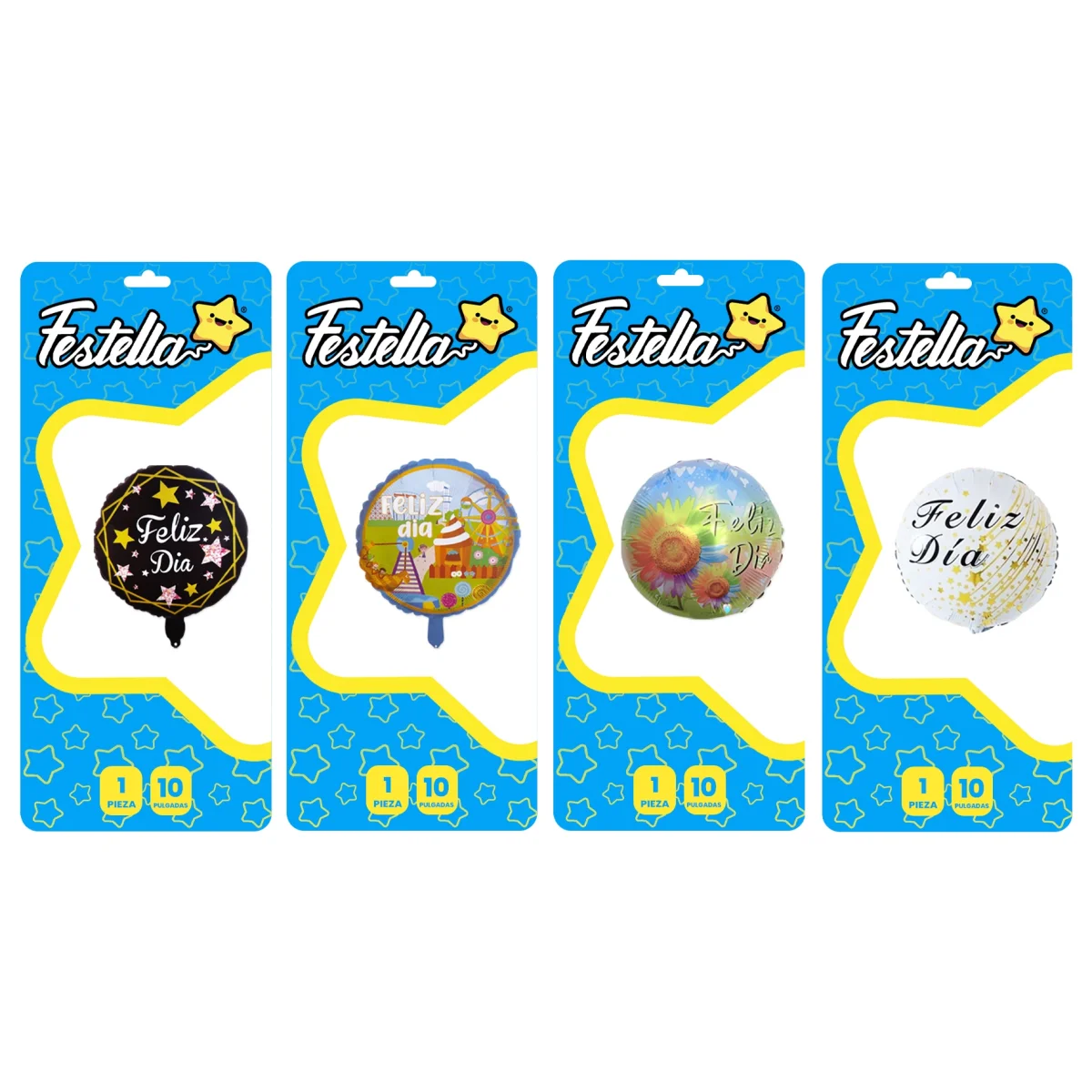 GLOBO FELIZ DIA 10"(PQTX25)