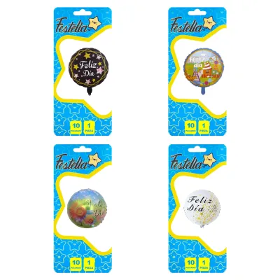 GLOBO FELIZ DIA 10"(PQTX25)