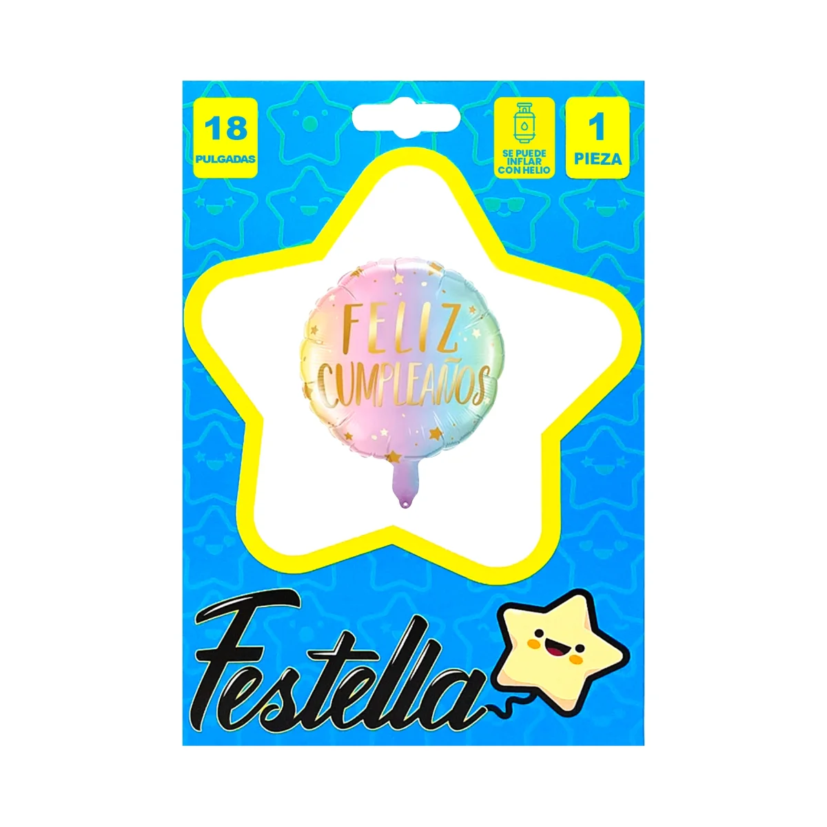 GLOBO FELIZ CUMPLEAÑOS 18" (PQTX25)