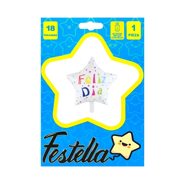 GLOBO FELIZ DIA 18"(PQTX25)