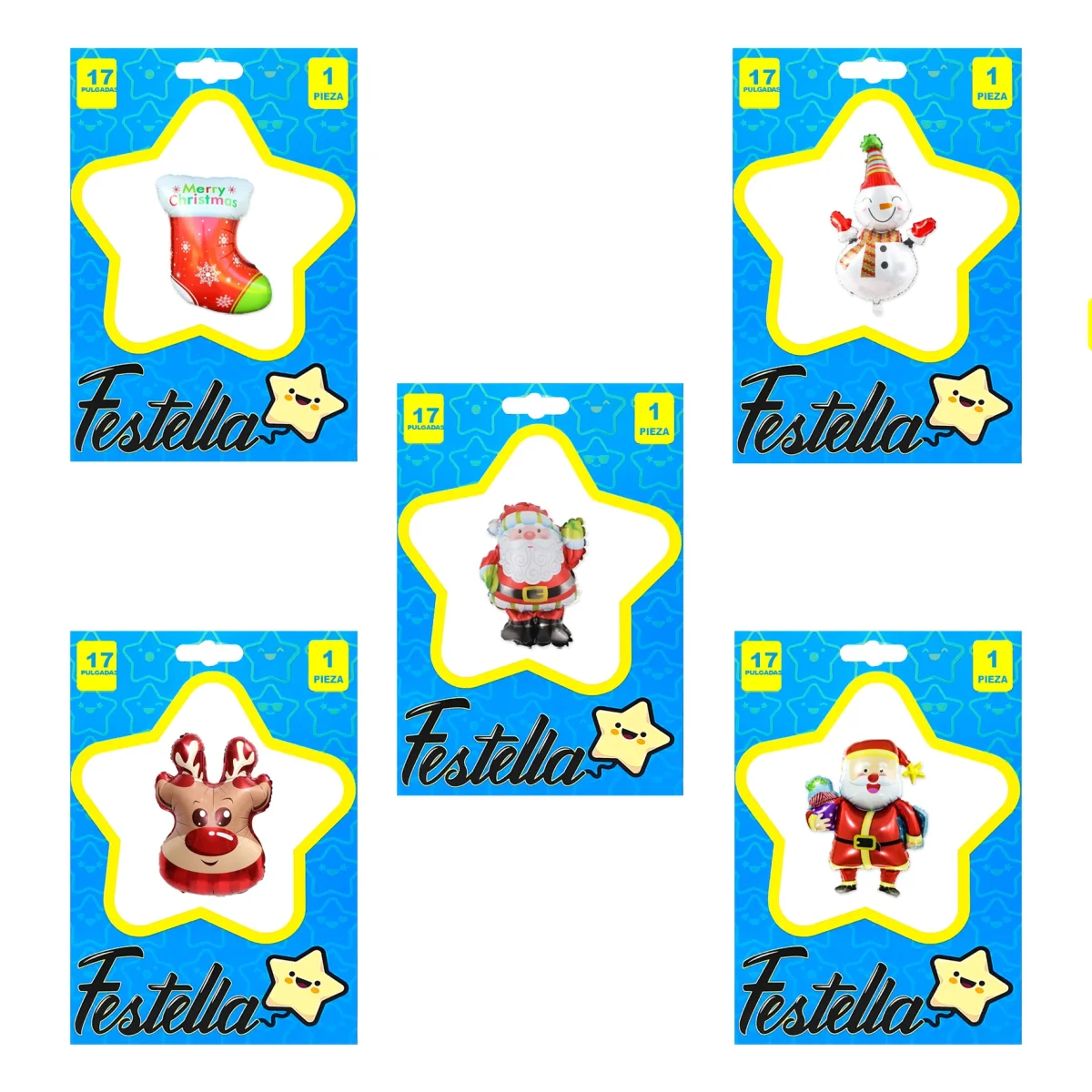 GLOBO MUÑECO NAVIDEÑO 17"