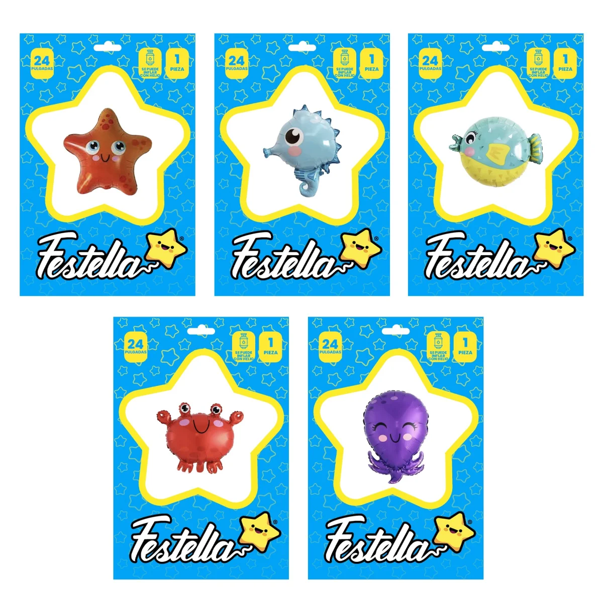 GLOBO ANIMALES MARINOS 24" (PQTX25)