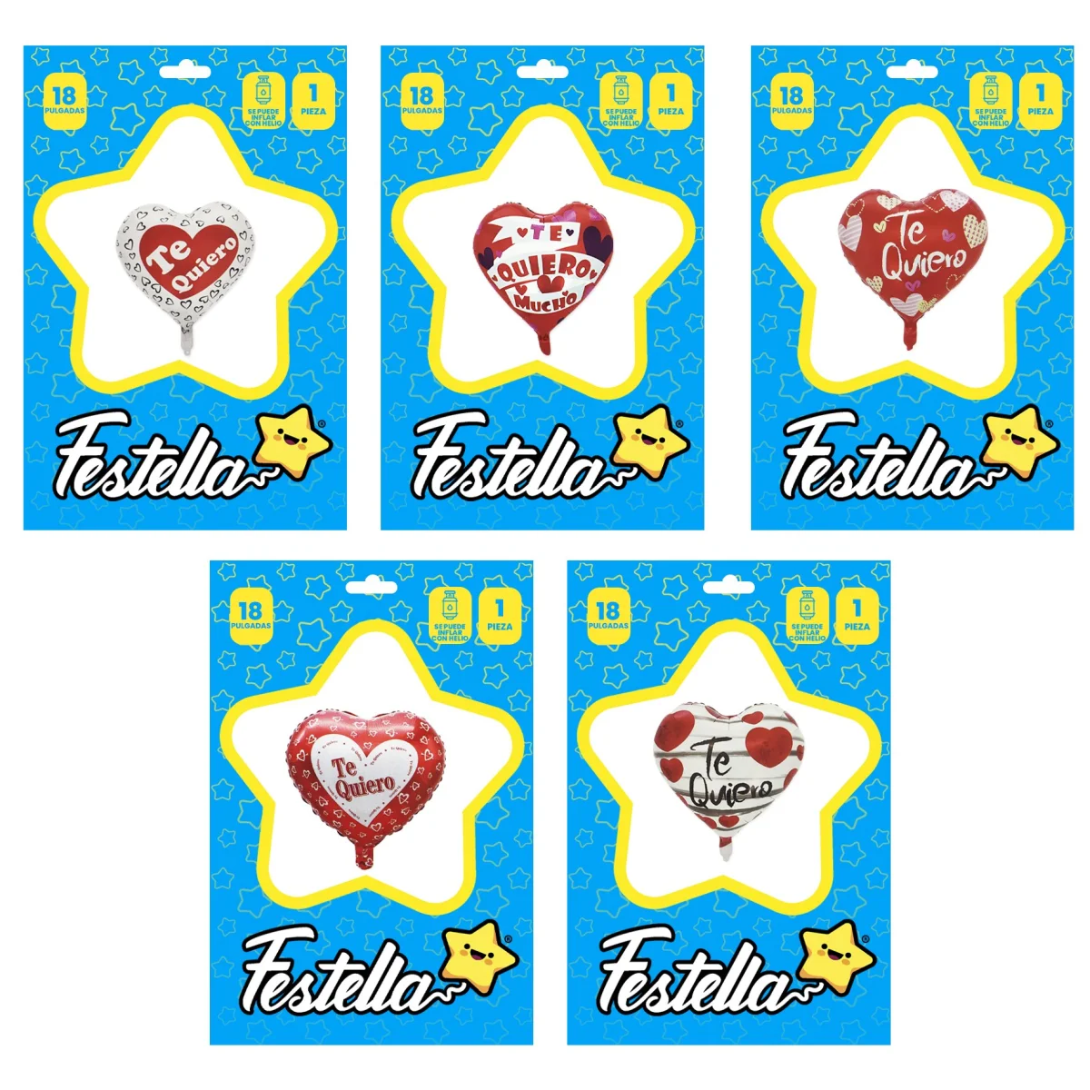 GLOBO CORAZON ESTAMPADO 18":(PQTX25)