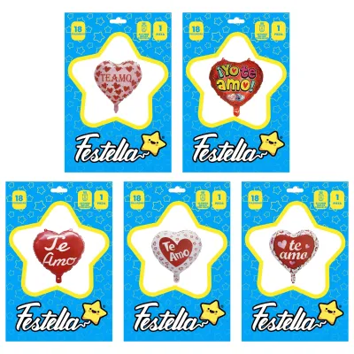 GLOBO CORAZON TE AMO 18" (PQTX25)