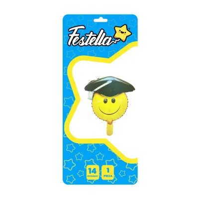 GLOBO EMOTICON DE GRADO 14"(PQTX25)