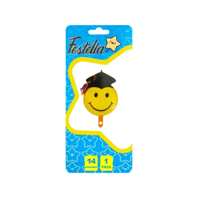 GLOBO EMOTICON DE GRADO 14"(PQTX25)