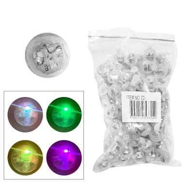 ESFERA MINI LUZ LED MULTICOLOR CON SENSOR DE GOLPE 2.15CM (PQTX100)