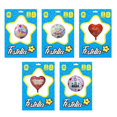 GLOBO SURTIDO MAMA 18" (PQTX25),