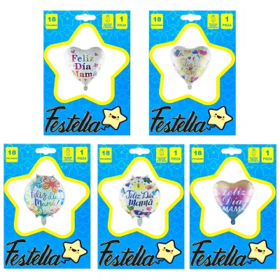 GLOBO FELIZ DIA MAMA 18" (PQTX12)