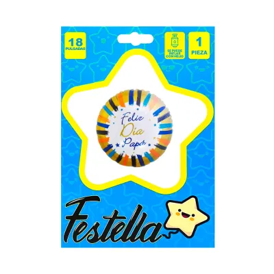 GLOBO SURTIDO PAPA 18" (PQTX12)