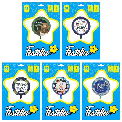 GLOBO SURTIDO PAPA 18" (PQTX12)