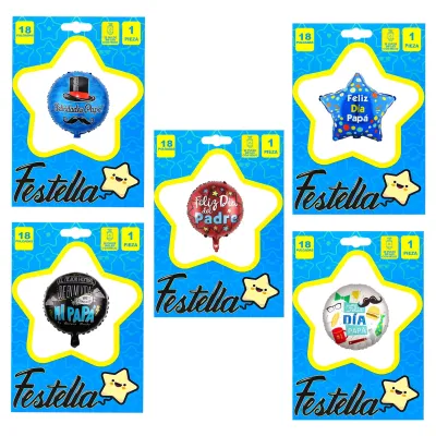 GLOBO SURTIDO PAPA 18" (PQTX25)