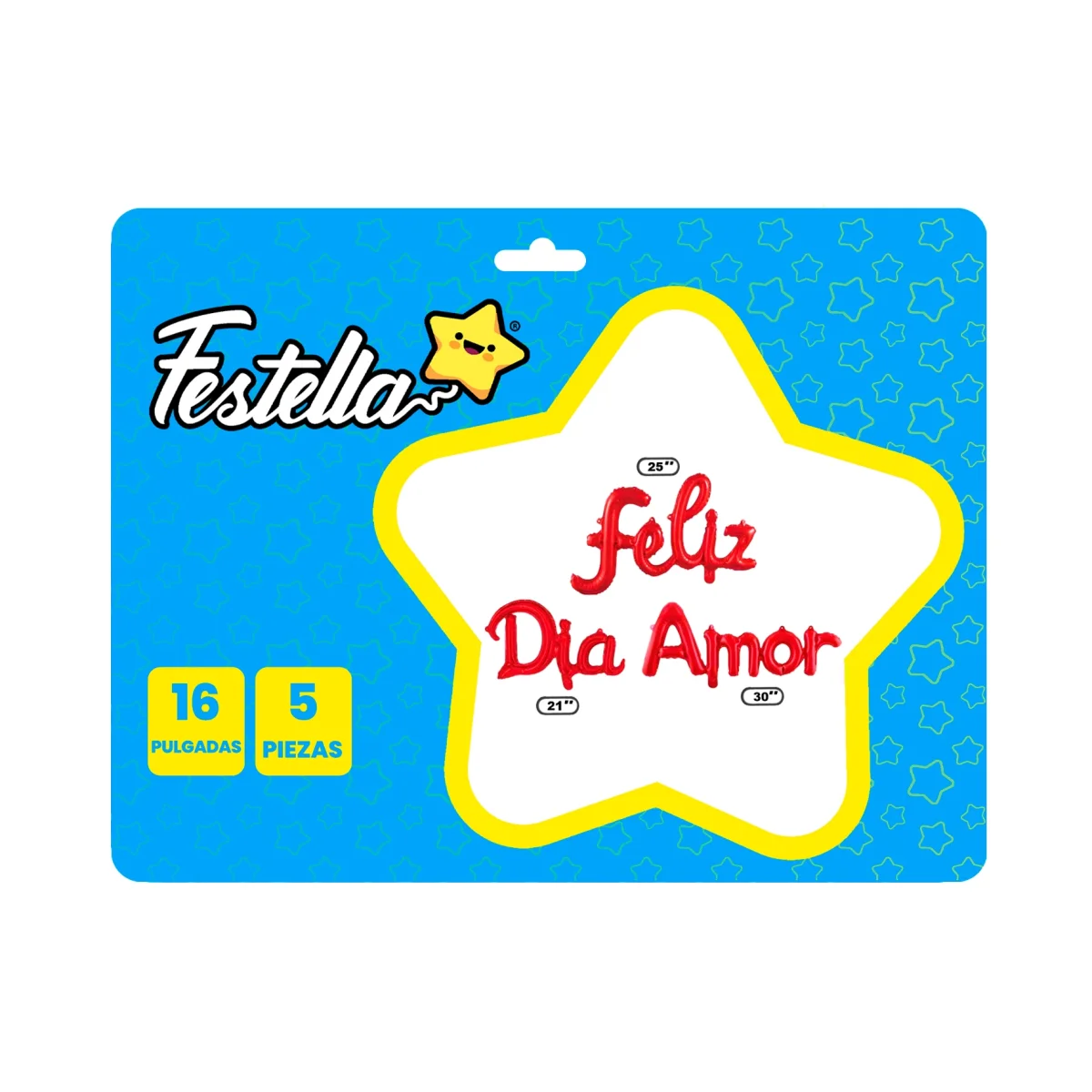 GLOBO FELIZ DIA AMOR ROJO X3.(PQTX12),