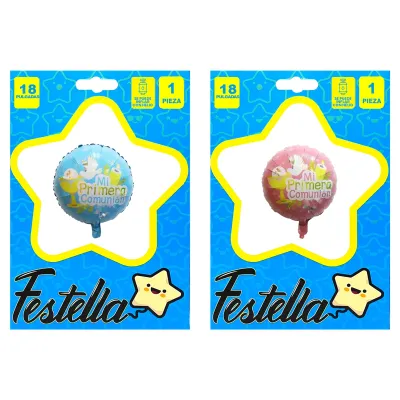 GLOBO MI PRIMERA COMUNION 18"(PQTX25)