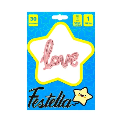 GLOBO LOVE PALO ROSA 30".(PQTX25)